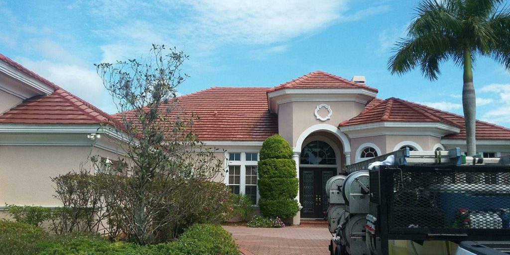 Safe Tile Roof Washing - After